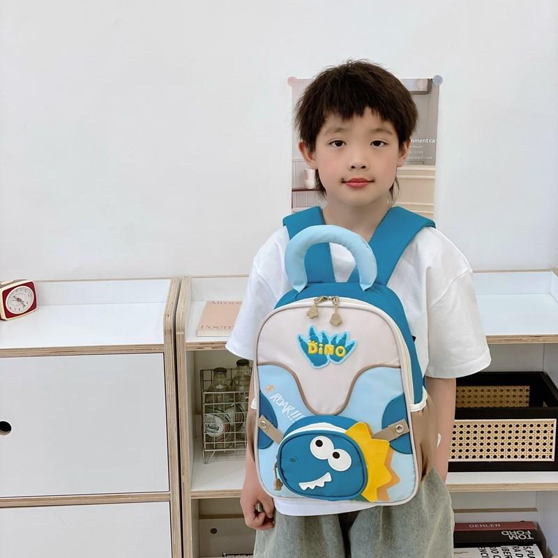 Kids School Backpack With Animal Pattern Lightweight Durable For Educational Use