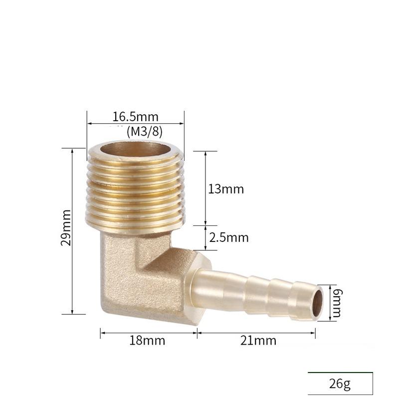 Messing Schlauchanschluss 4mm-19mm Tülle 1/8" 1/4" 1/2" 3/8" BSP Innengewinde Kupferverbinder Gelenk Kupplung Adapter