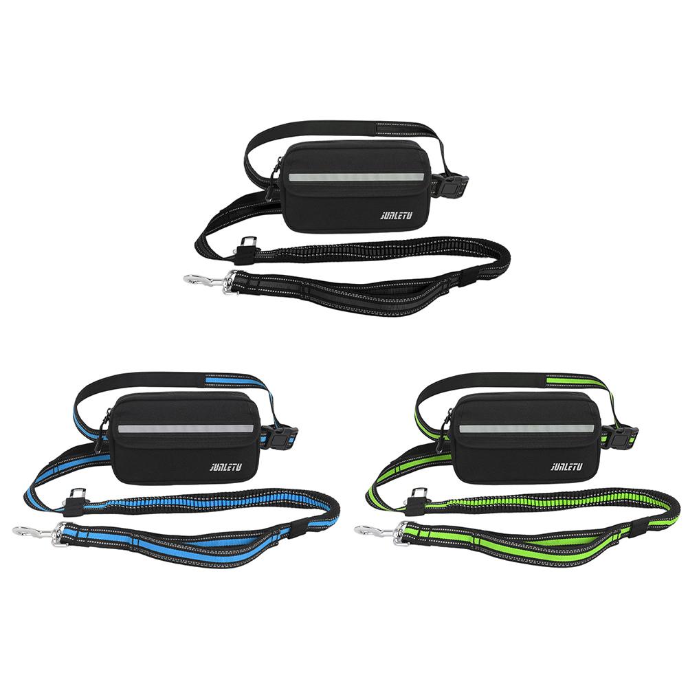 Dog Walking Waist Leash Adjustable Length Waist Dog Running Leash Dual Handles Dog Running Belt for Small Medium Large Dogs
