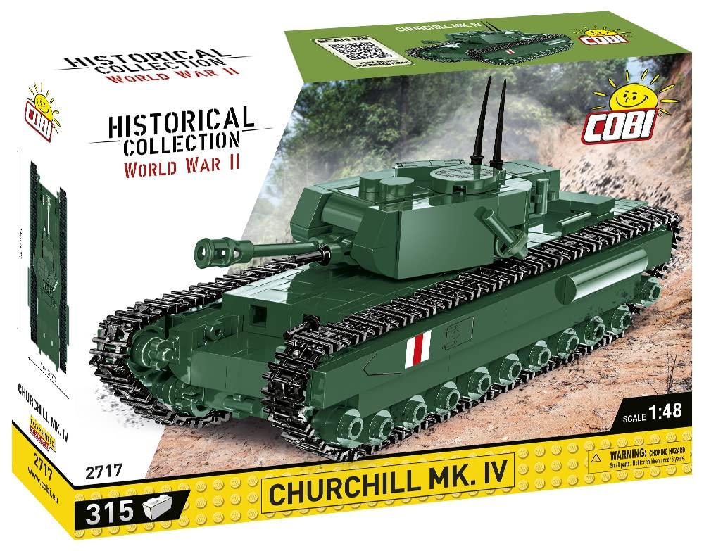 COBI Tancul Armatei Britanice Churchill 315 Piese Compatibil cu Lego IN MK.IV 1/48 [FABRICAT UE] #2717
