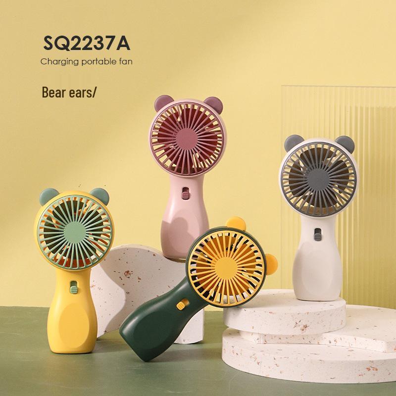 Portable USB Rechargeable Mini Handheld Fan with Built-in Air Conditioner for Outdoor and Student Use Two-speed