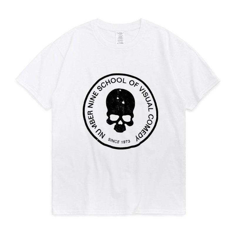 2026 Number (N)ine T Shirt Summer Retro Short Sleeve Tops Street Trend All-match T-shirt Men Women College Couple Comfort Tees New