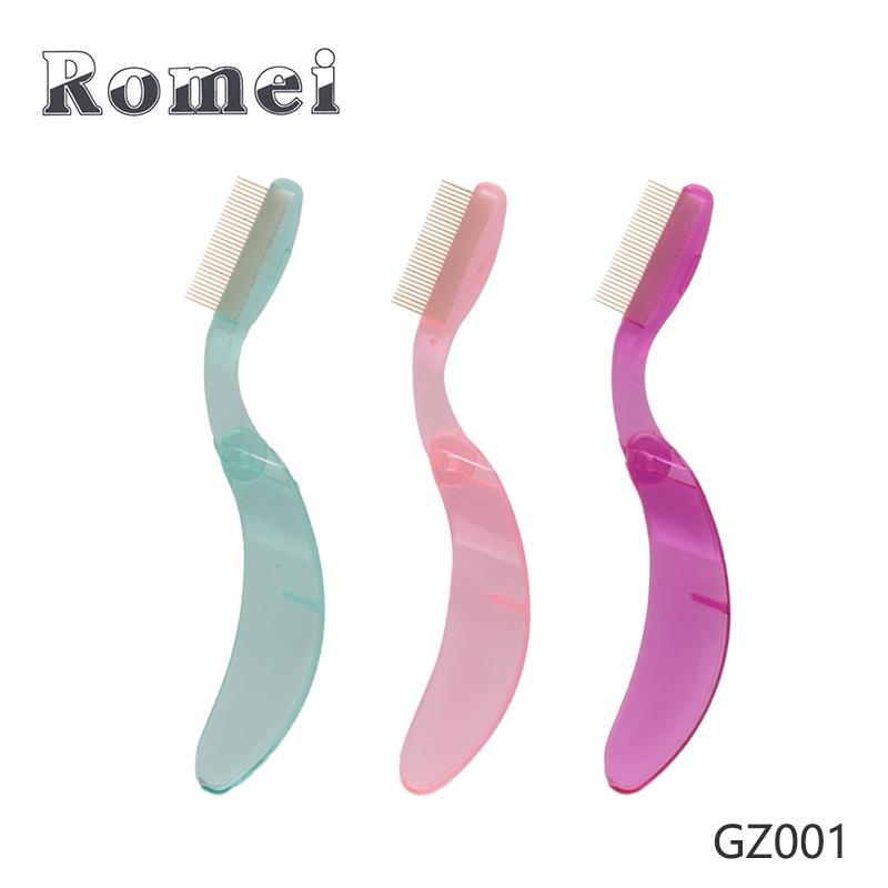 

Foldable Eyebrow & Eyelash Comb with Curved Handle