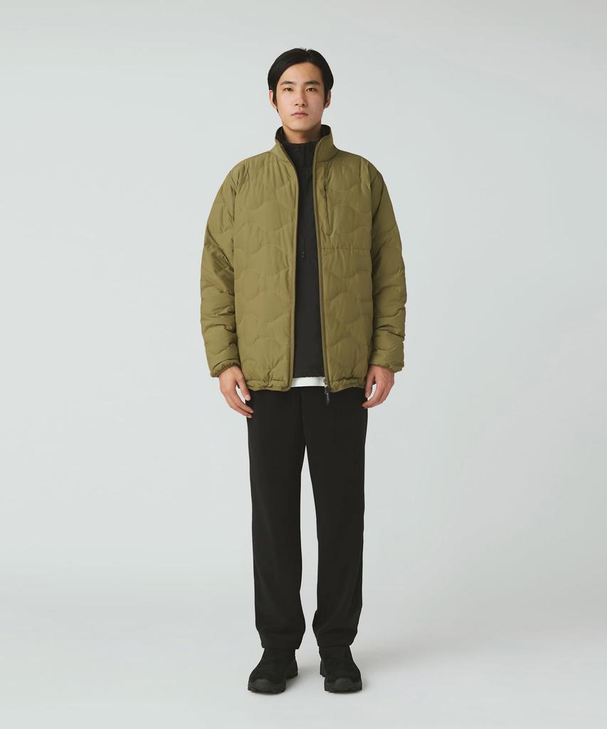 Snow Peak Seamless Quilted Down Jacket and XL JK-25AU029, Outerwear, Down-Insulated, Men's Women's, Olive,