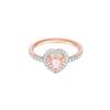 Ein Ring Pinker Ozean Herz Vergoldeter Ring Damenring Roségold 5470690