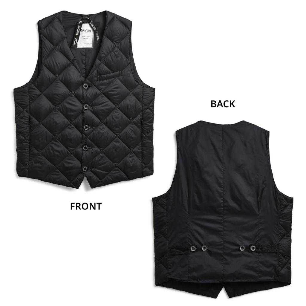 Taion City Single Button Down Gilet 003BCI Men's