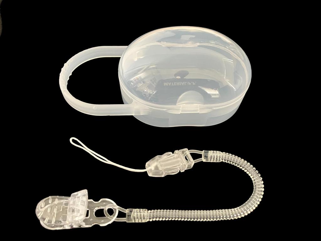 Philips pacifier case months and pacifier holder [Set product] 3-18m + (3 up, green) +