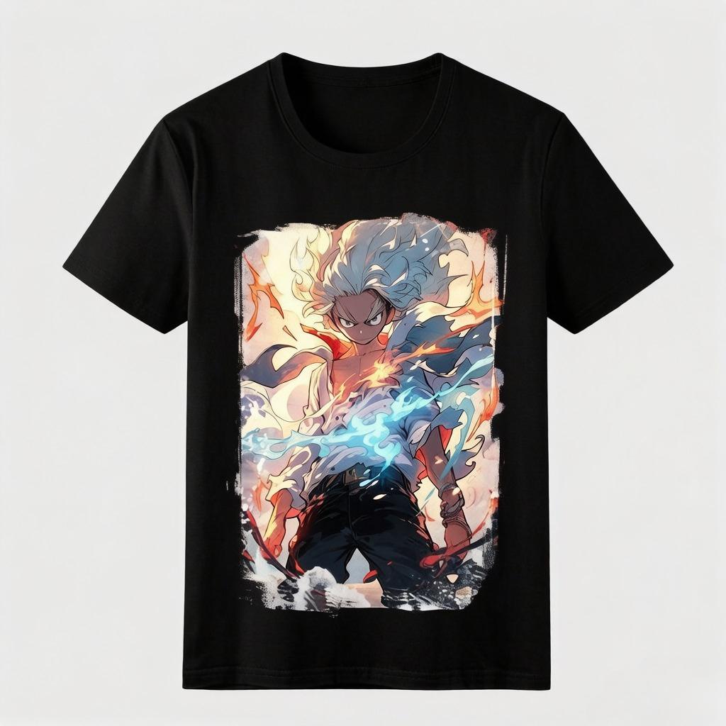 One Piece Print T-Shirt Cool Casual Comfortable High-Quality Cotton Clothing