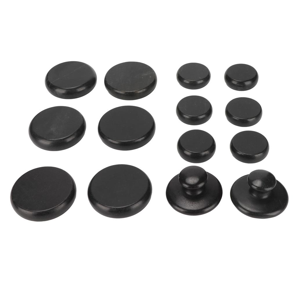 14pcs Massage Stone Set Home Beauty Salon Basalt Muscle Relax Therapy Spa Hot Stone for Men Women