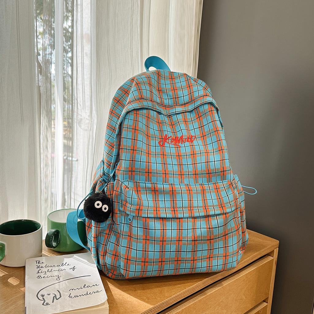 Schoolbag Korean version ins style pattern backpack trendy casual versatile travel backpack large capacity lightweight student bag