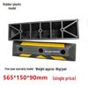 Dual Wheel Stopper Bollard: Rubber & Plastic Parking Position Limiter