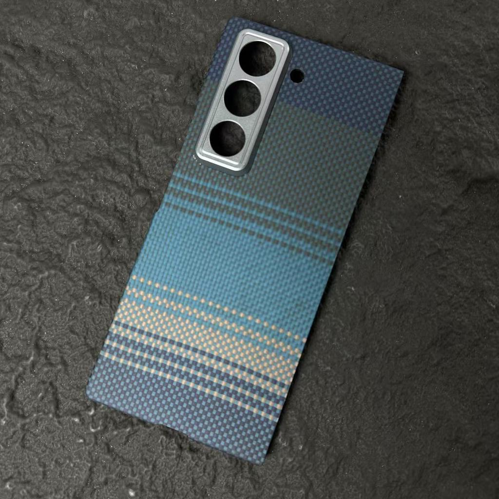 Kevlar Suitable for Samsung W25 Kevlar Mobile Phone Case Magnetic Absorbing W25 Ultra Thin Aramid Fiber Protective Case
