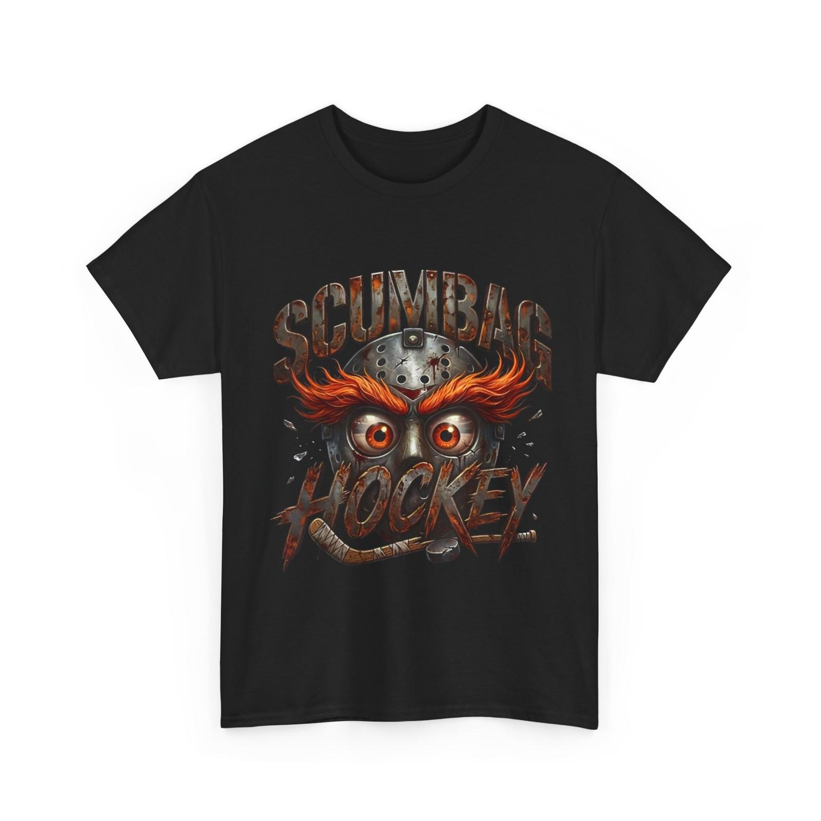 Scumbag Hockey Orange Eyes Humor Funny Shirt L