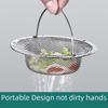Universal Thickened Stainless Steel Sink Filter - Anti-Leakage Vegetable Basin Residue Net