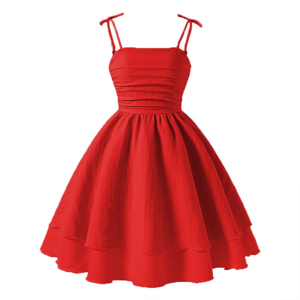 Ropa de Verano para Niños Cuhk Vestido de Moda Princesa con Lazo para Niños