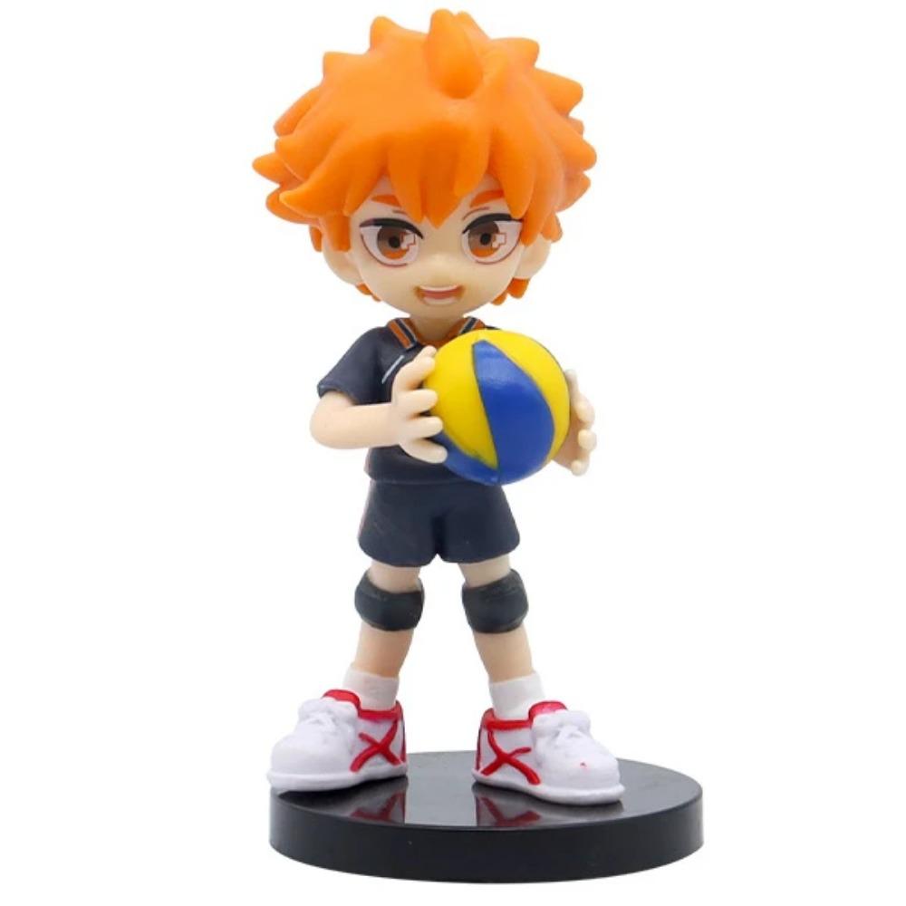 10cm Haikyuu Volleyball Shoyo Hinata Action Figure Q Version Tobio Kageyama koutsrou Figurine PVC Collection Doll Gift Kid Toys