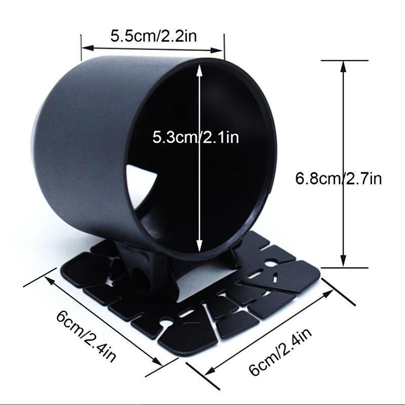 52mm / 2 Inch Auto Tuning Racing Gauge Holder Universal Mount Pod Swivel Black Automotive Tools Creative Auto Accessories