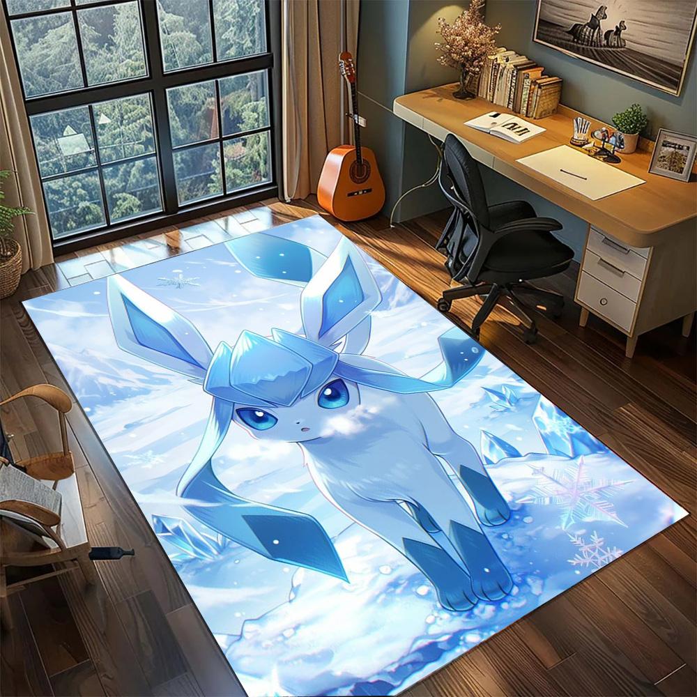 Pokemon Rug Non Slip Gamer Room Decor, Washable Large Area Carpet Floor Mat Bedroom Home Interior.-TING