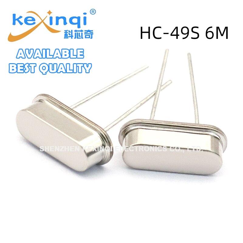 

10 шт., 6 м, DIP, 2 контакта, 6 МГц, HC-49S, кварцевый пассивный кварцевый генератор