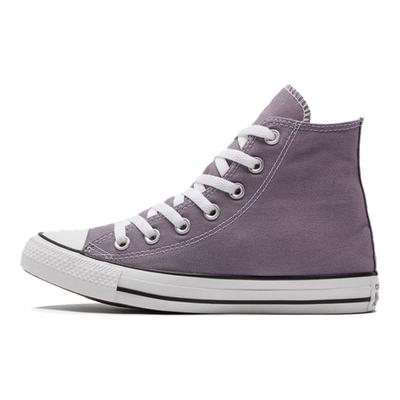 Chuck Taylor All Star Comfortable and Versatile High Top Canvas Shoes Unisex Gray Purple