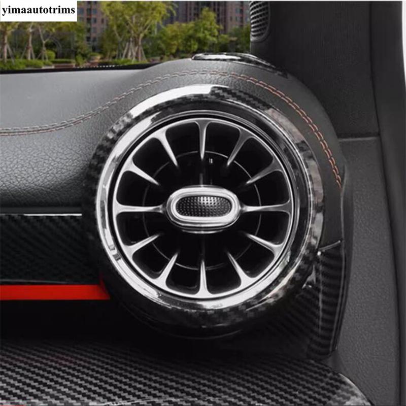 Car Dashboard Air AC Conditioner Outlet Vent Decoration Frame Ring Cover Trim For Mercedes Benz A CLA Class W177 V177 C118 W118