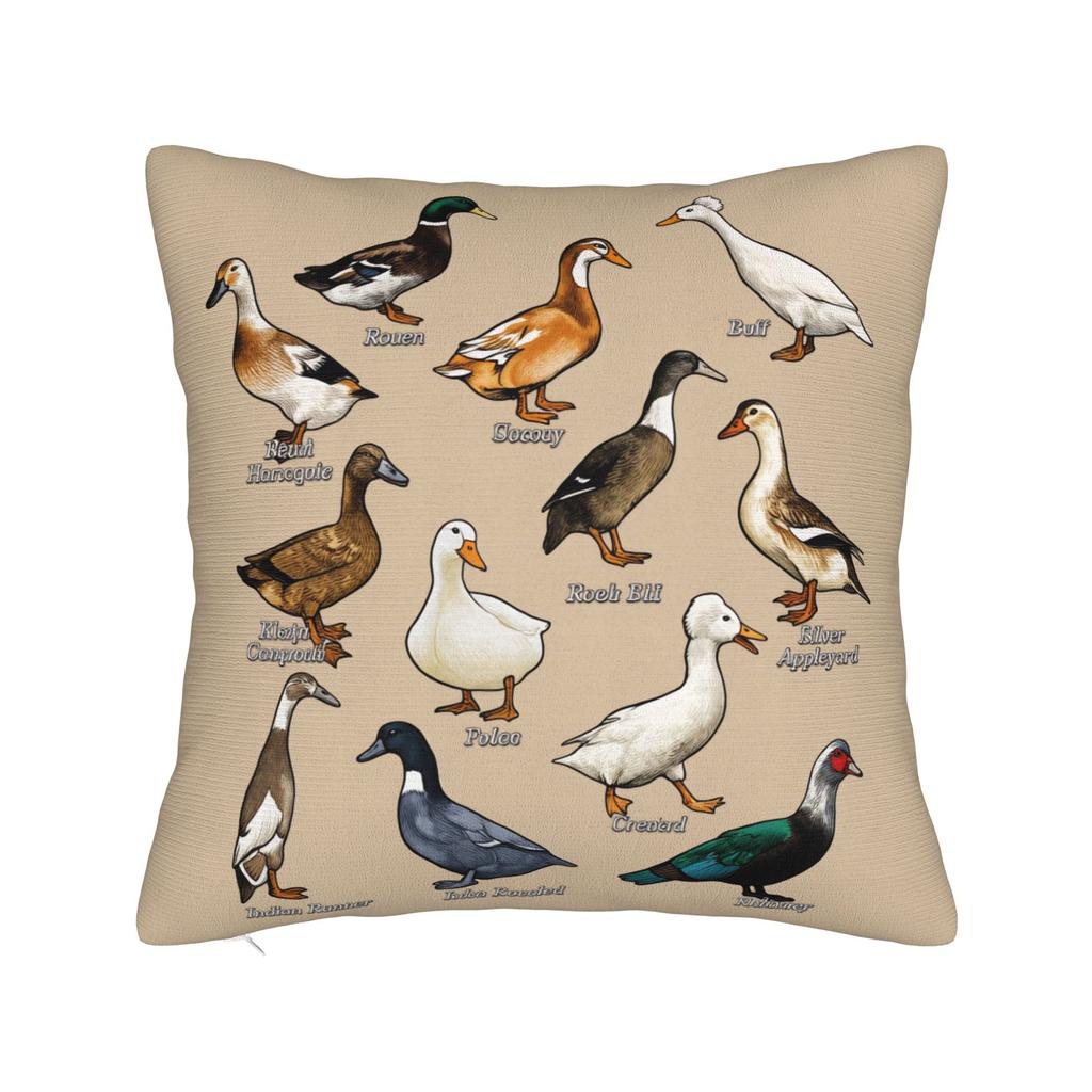 Pillow Case Indian Runner Duck Comfy Pillow Cover For Sofa Car Home Decor Fashion Pillowcases