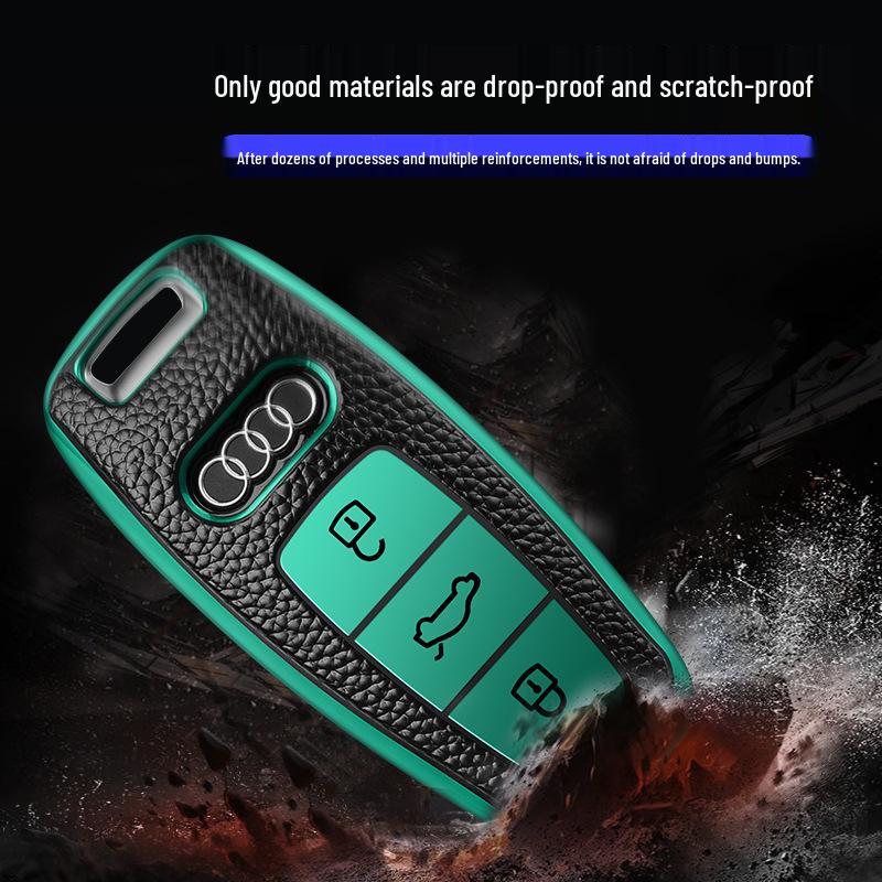 A6L Soft Rubber Key Case for A8L, A7, A5, A4L, Q5 Smart Keys