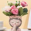 Creatieve Schattige Meisjes Vaas Hars Ornamenten Tuinieren Huis Woonkamer Portiek Decoratie Huis Decoratie Bonsai
