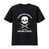 Stuntman Mikes Professional Driving School T Shirt Skull Lightning Design Death Proof Quentin Tarantino Movie Film vintage