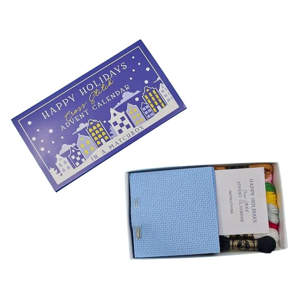 Cross Stitch Embroidery Pattern Joyful Christmas DIY Project Christmas Cross Stitch Embroidery Kit red