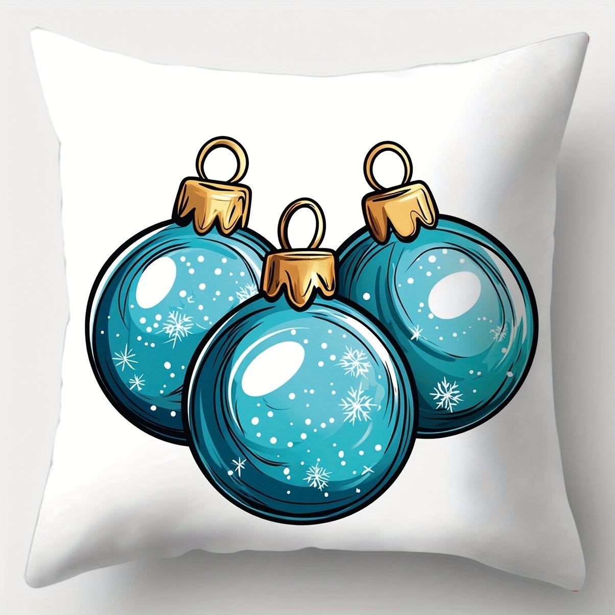 

Домашний Декор Рождественские Элементы Декоративные Наволочки с Рисунком Наволочка для Подушки Подходит для Дивана Спальни Автомобиля Наволочка 40x40cm