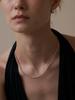 The Part Of [Silver 925] Clean Olive Necklace (2 Colors)