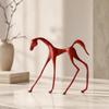 Alloy Horse Decor Statue Modern Geometric Figurine Contemporary for Display Shelf, Hotel