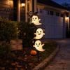 Halloween Courtyard Landscaping Lights Ghost Garden Stake LED Light Waterproof Ground USB Powered Path Lamp