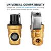 RV Water Pressure Regulator Adjustable Water Pressure Regulator Pressure Gauge-Equipped Pressure Reducing Valve NH3/4 Thread Brass Pressure