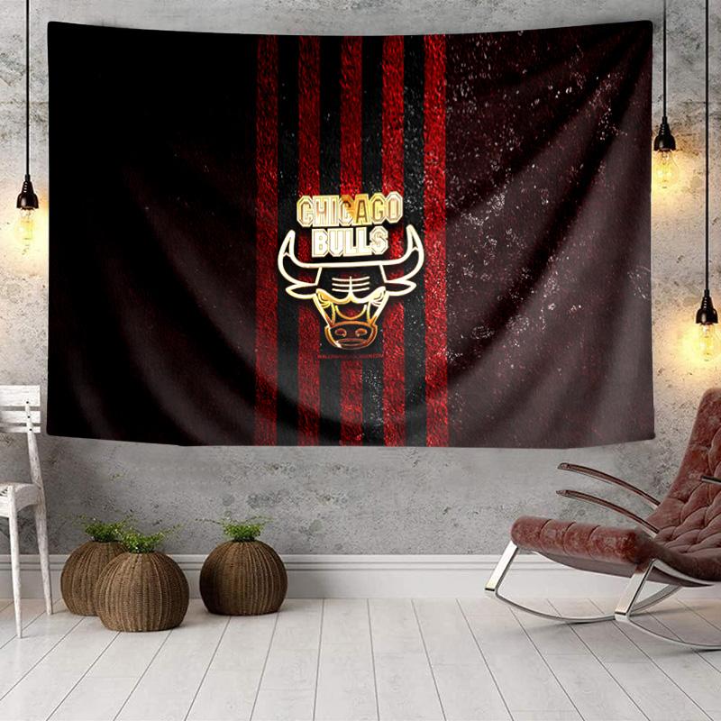 Chicago-Bulls Logo Tapestry, Unique Design Tapestry, Wall Decor for Bedroom,Livingroom, Playroom,Heartwarming Fan Holiday Gifts