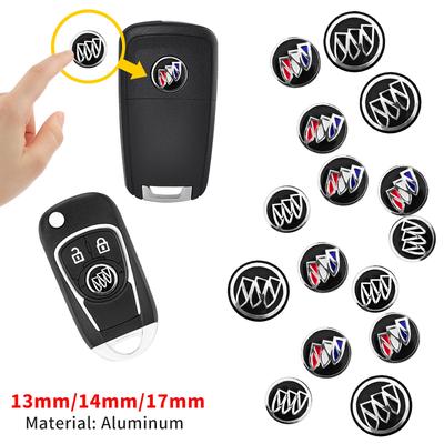 Insignia Emblema de Coche 13mm 14mm 17mm Pegatina de Aluminio Logo de Llave Para Buick Park Avenue Excelle GT XT LaCrosse Regal enclave Envision