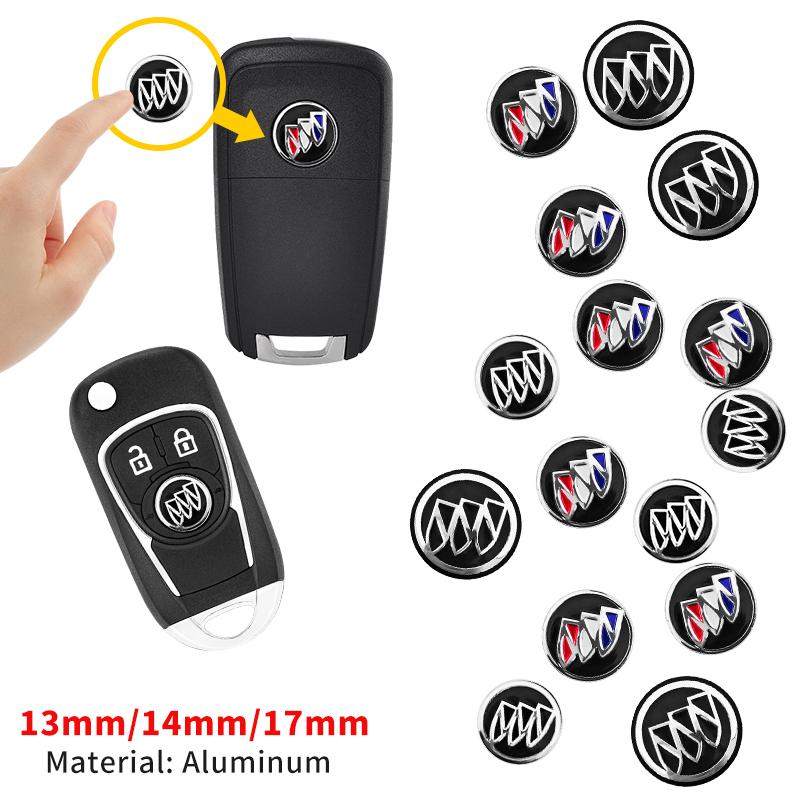 RFG3 13mm 14mm 17mm Car Emblem Insignia Aluminum sticker Key Logo For Buick Park Avenue Excelle GT XT LaCrosse Regal enclave Envision