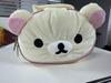 Cute 3D Bear Girl Elliptical Makeup Bag Portable Cartoon Storage Pouch