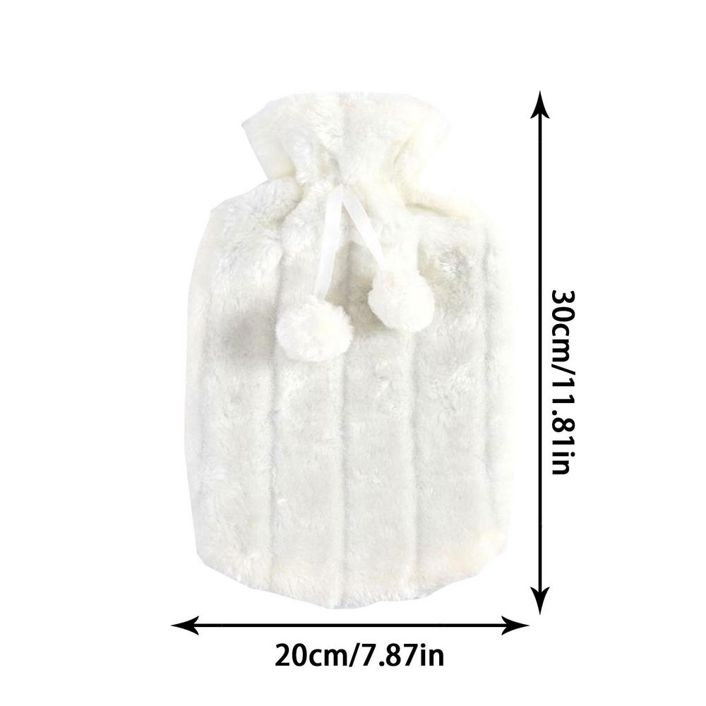 Warm Water Bag Cloth Cover Soft Simulation Plush Cute Hot Water Bottle Cover Helps Keep Hot Water Bag Insulated Fleece Cover