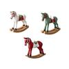 M-Modern-New Three-Dimensional Rocking Horse Small Pendant Tree Decoration Pendant Retro Decoration