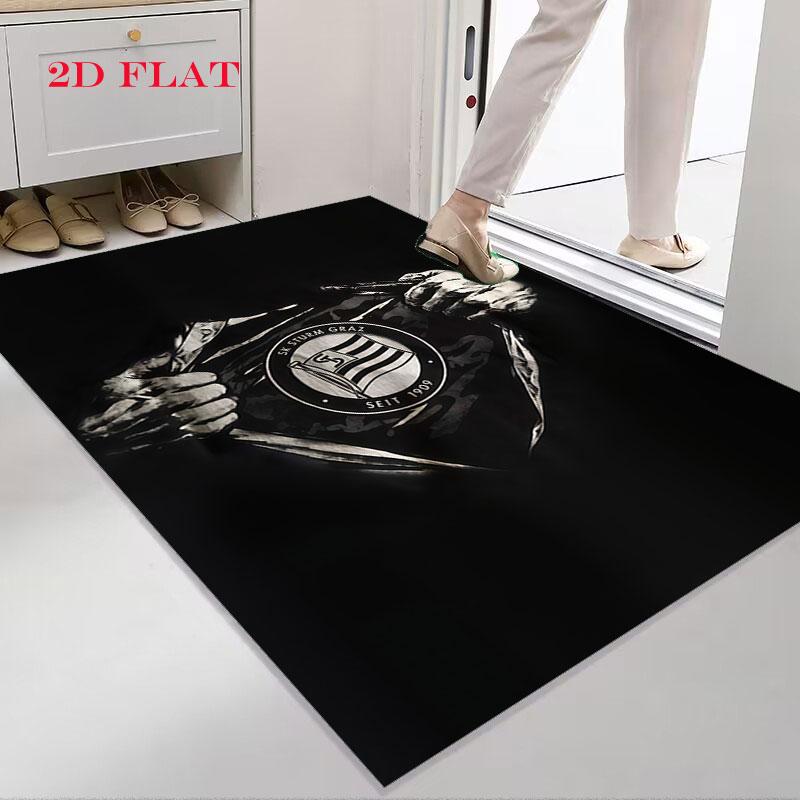 Poster SK Sturm Graz Tappeto per Soggiorno Camera da Letto Casa Decorazione Divano, Tappetino Antiscivolo per Giochi Bambini