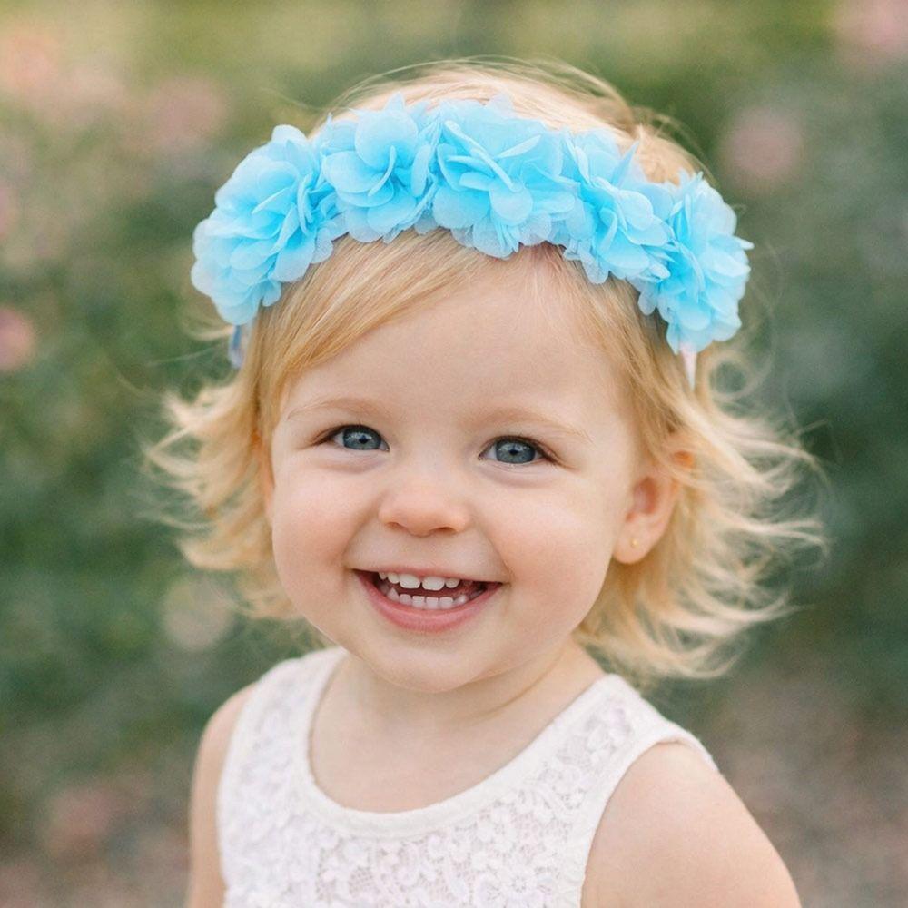 Chiffon Flower Baby Headband Elastic Hairband Soft Headwear  for Kids Children Newborn Toddler