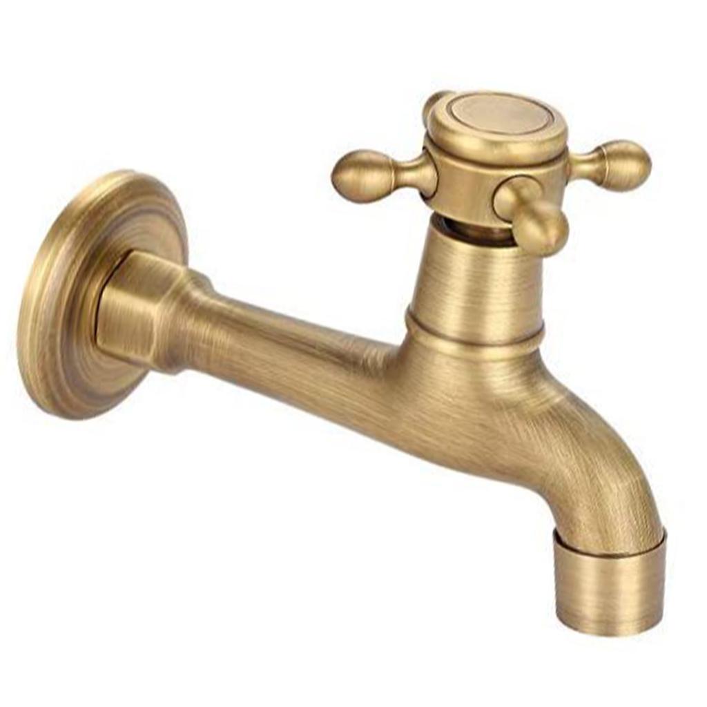 Měděná dřezová baterie Vintage Prodloužená Bronzová barva Jednopáková baterie na studenou vodu pro kuchyňský dřez Mop