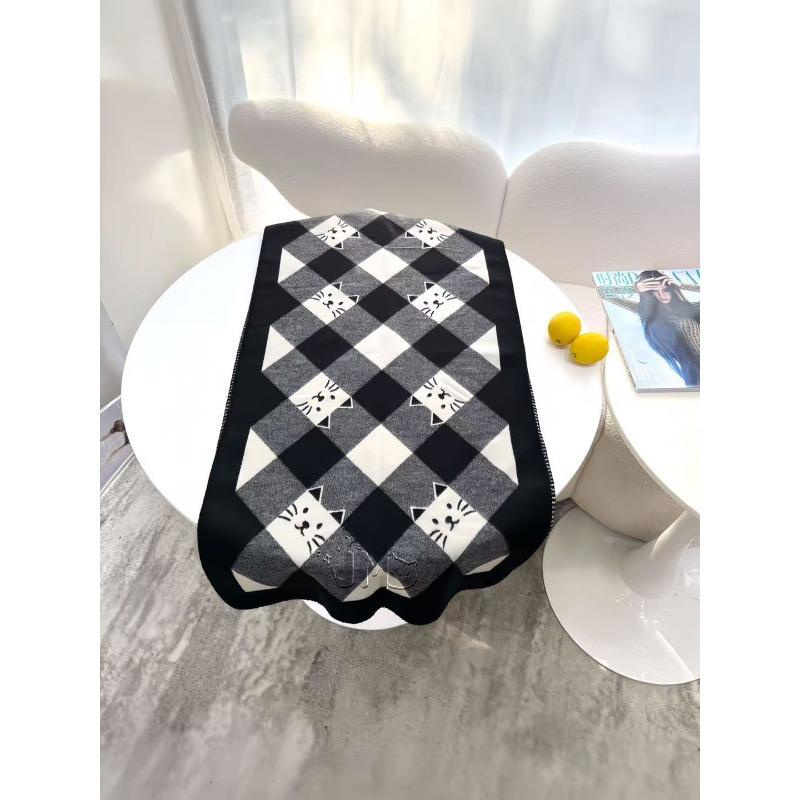 Women S Cute Cat Pattern Winter Warm Fashion Scarf For Couples