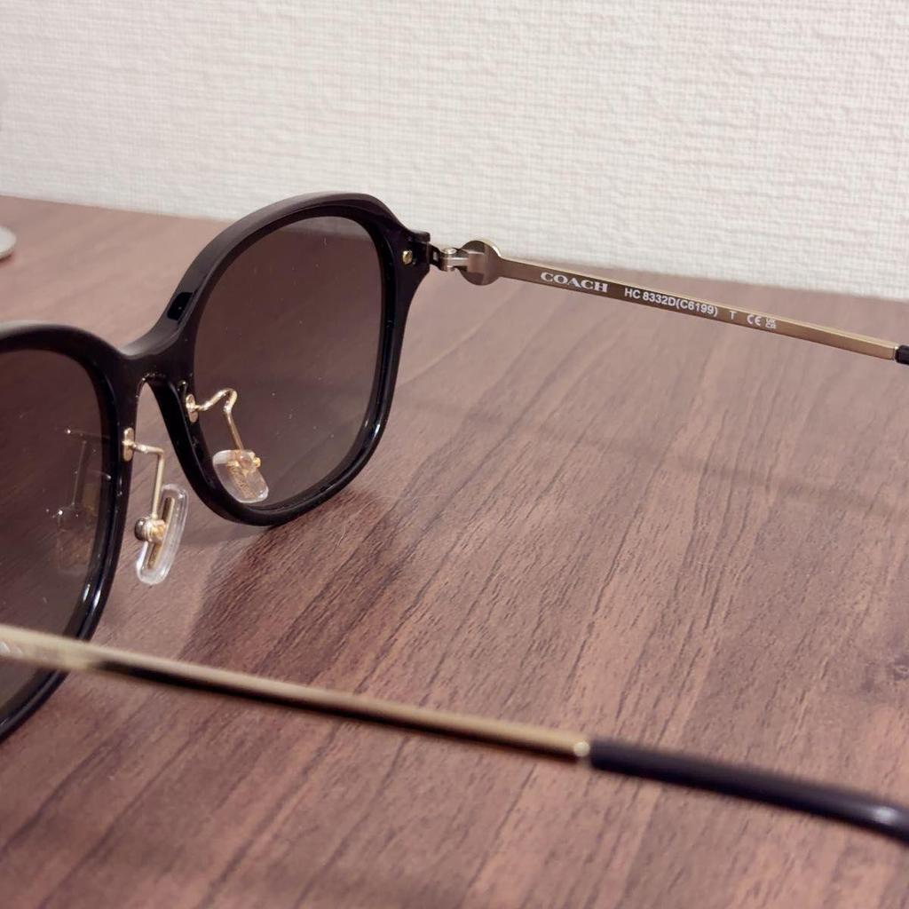 Used COACH Sunglasses HC8332D Women's Black