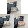 Chinese Style Silver Shoulder Bag With Pu Material And Zipper Closure For Daily Use