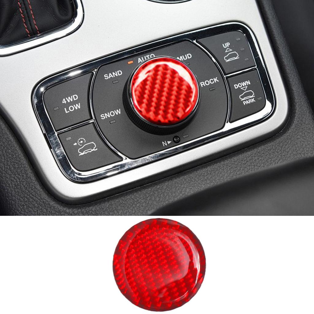 Gear Shift Panel Cover Carbon Fiber For Jeep Grand Cherokee 2011-2015 2016-2018 Switch Knob Cover Trim Car Stickers Accessories