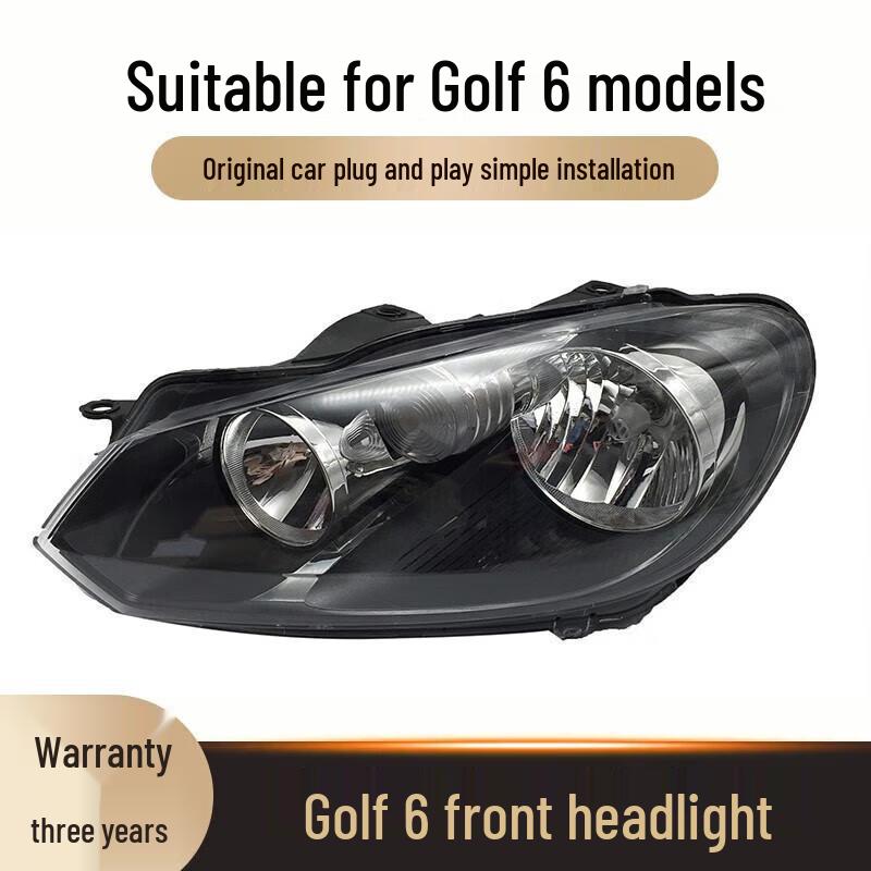 

Volkswagen Golf 6 (2011-2014) Front Headlight Assembly Standard Left Side