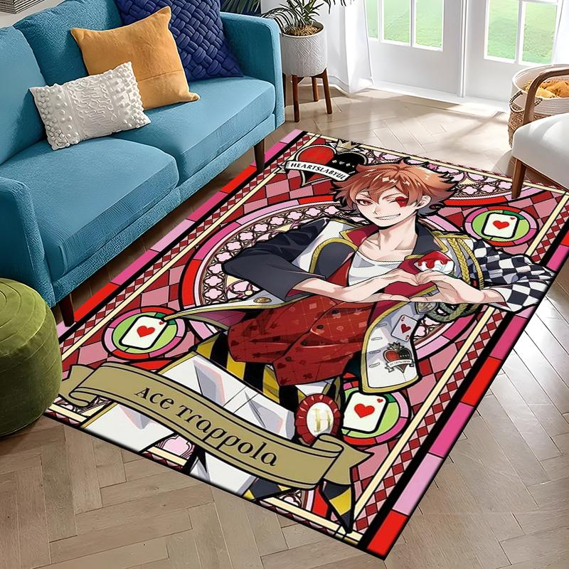 

Twisted Wonderland Game Area Rugs Carpet For Living Room Home Decoration Children s Crawling Living Room Non-Slip Floor Mat Gift 40cm x 60cm